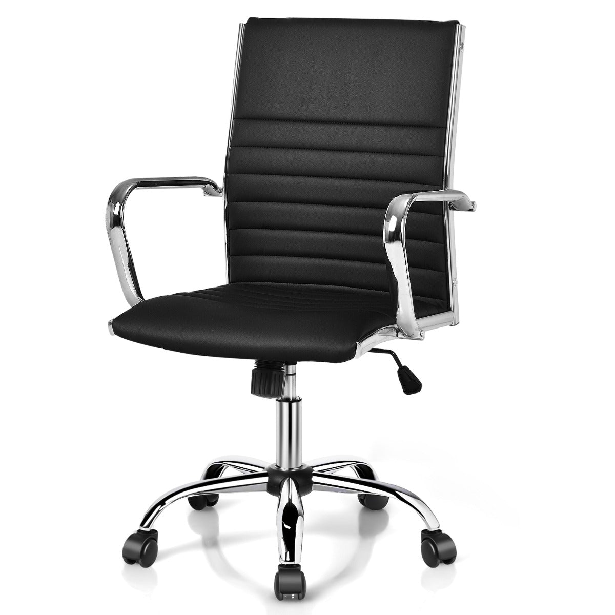 High Back Conference Chair with Armrest and Adjustable Height