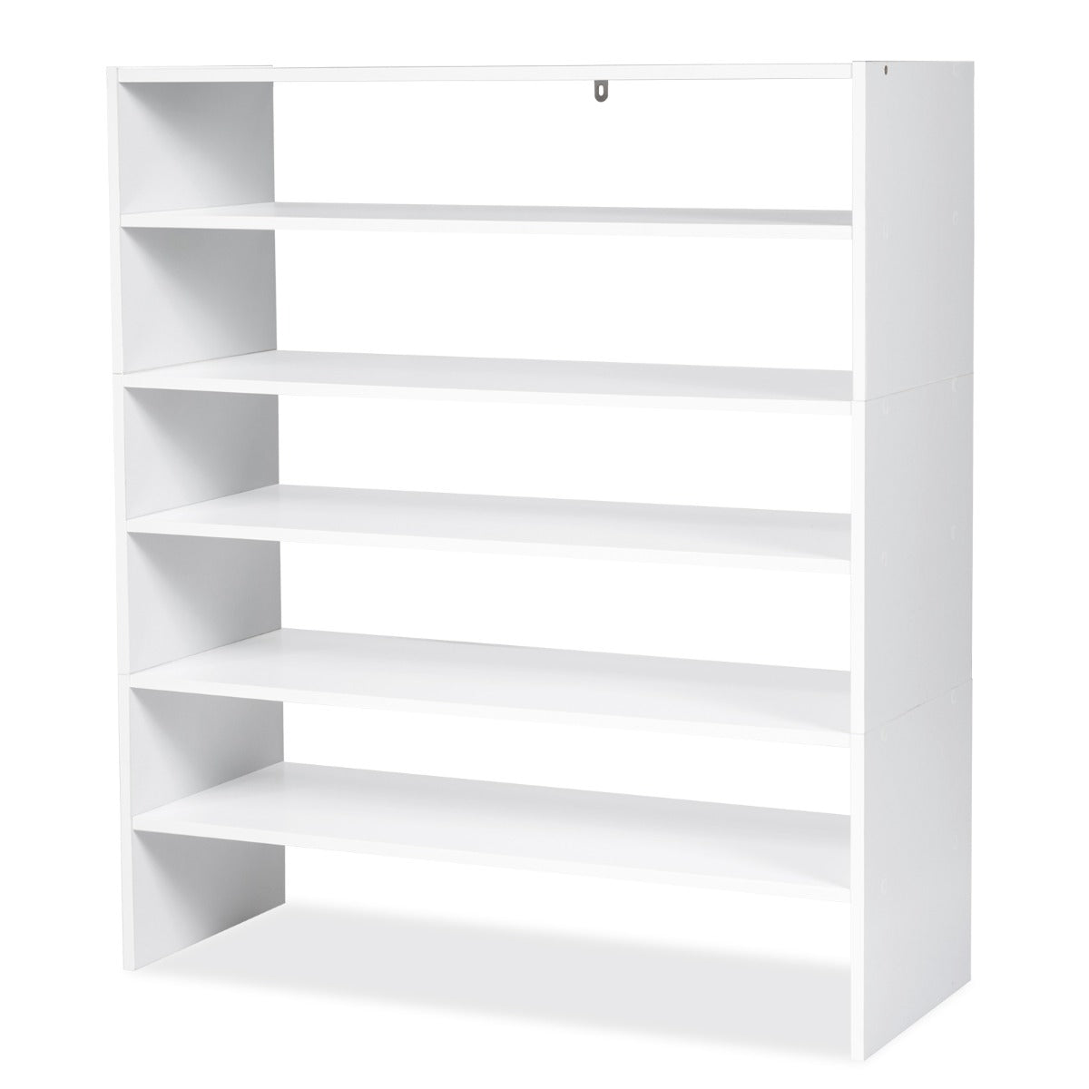 6-Tier Home Storage Shelf for Shoes with Anti-toppling Device for Entryway