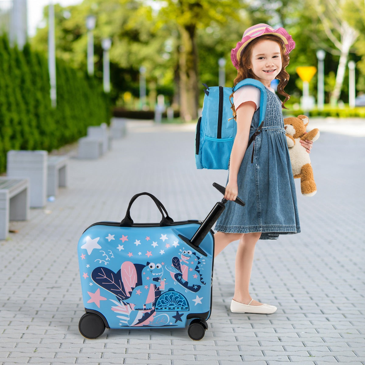 2 PCS Kid Luggage Set with Spinner Wheels