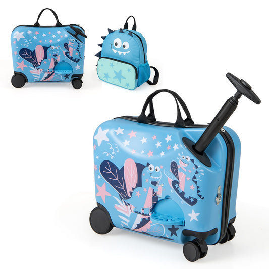 2 PCS Kid Luggage Set with Spinner Wheels