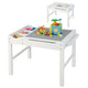 2-in-1 Kids Activity Table with Reversible Tabletop and Storage Compartments