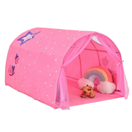 Kids Twin Sleeping Tent Playhouse with Carry Bag