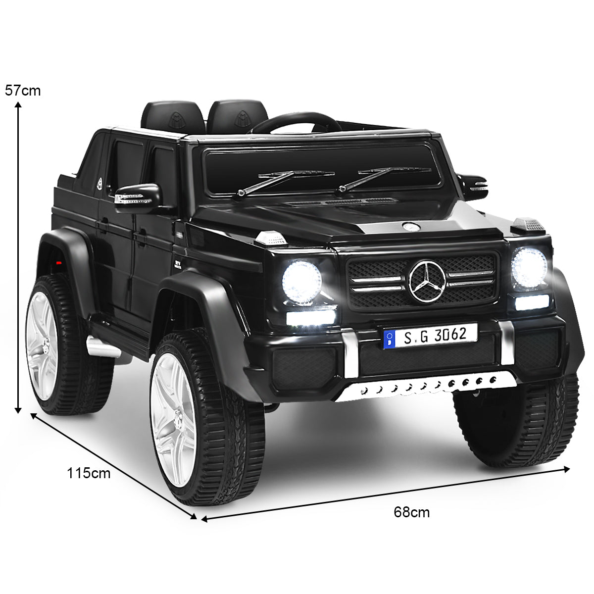 12V Ride On Car Licensed Mercedes Benz with Remote Control and Lights