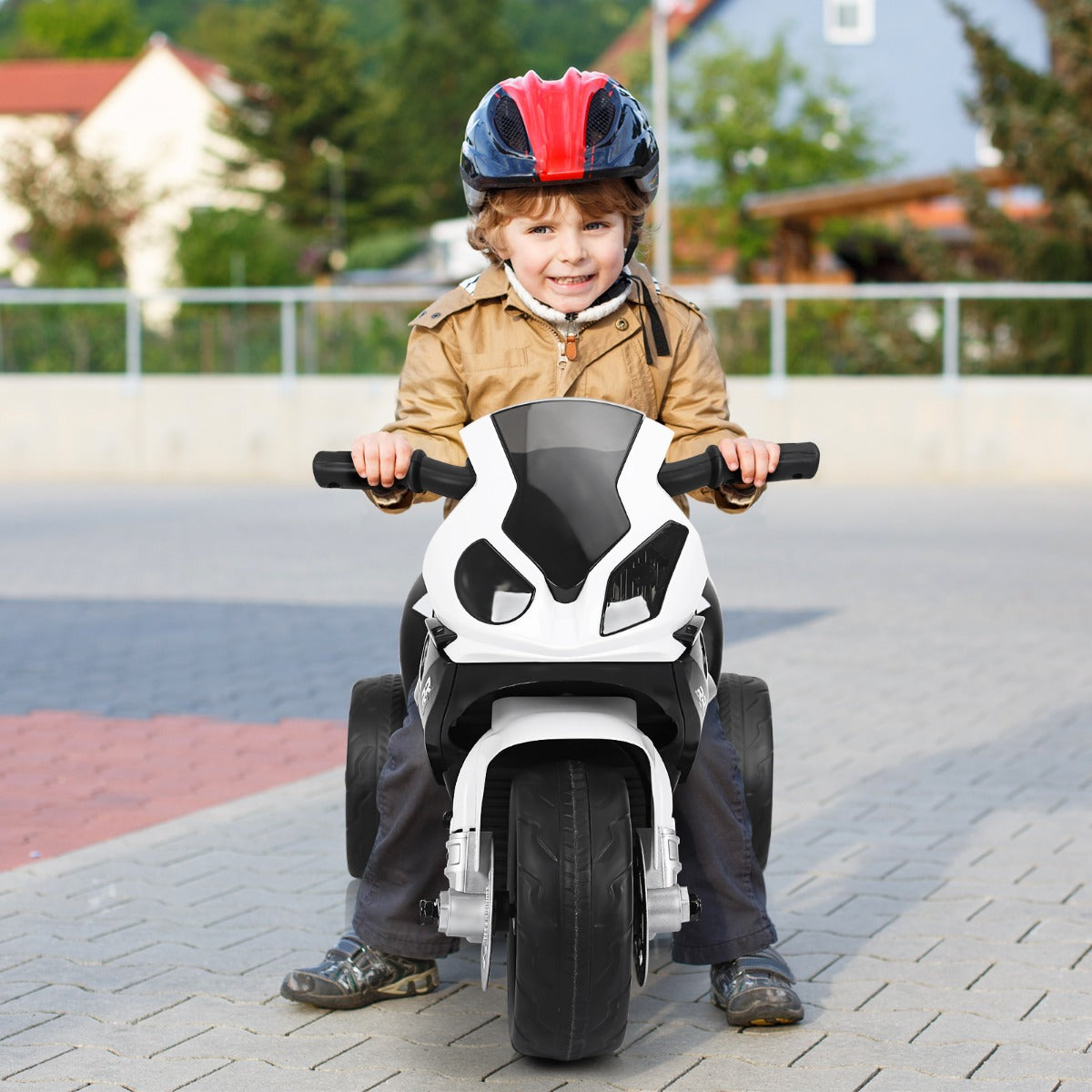 Licensed BMW Kids Ride on Motorcycle with Training Wheels