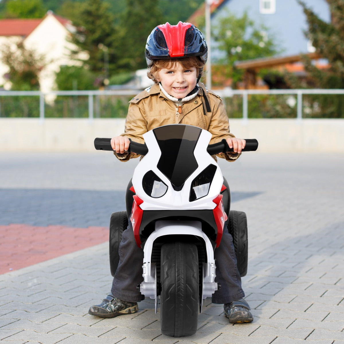 Licensed BMW Kids Ride on Motorcycle with Training Wheels