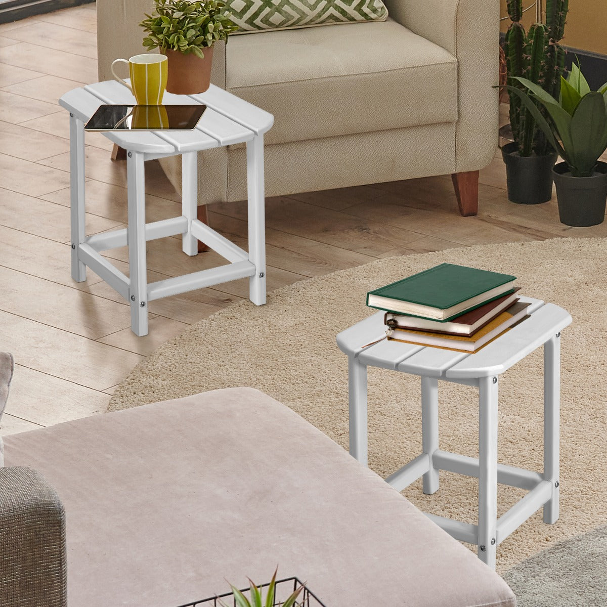 OutdoorWeather-Resistant Side Table for Garden/Poolside/Backyard