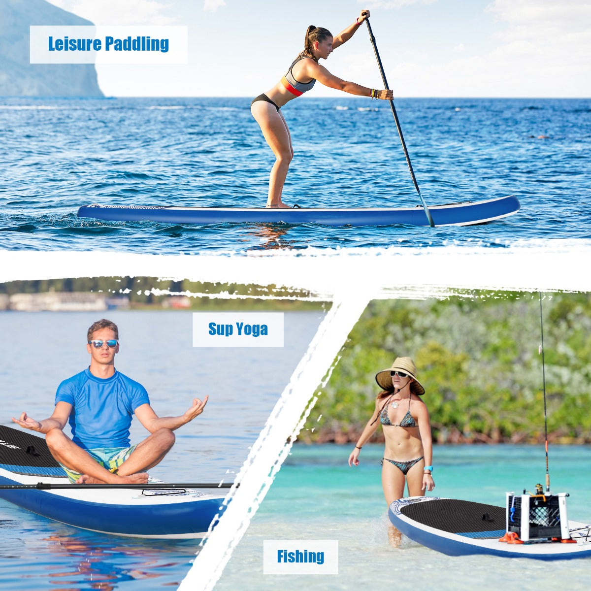 Portable Surfboard with Premium Sup Accessories & Adjustable Paddle