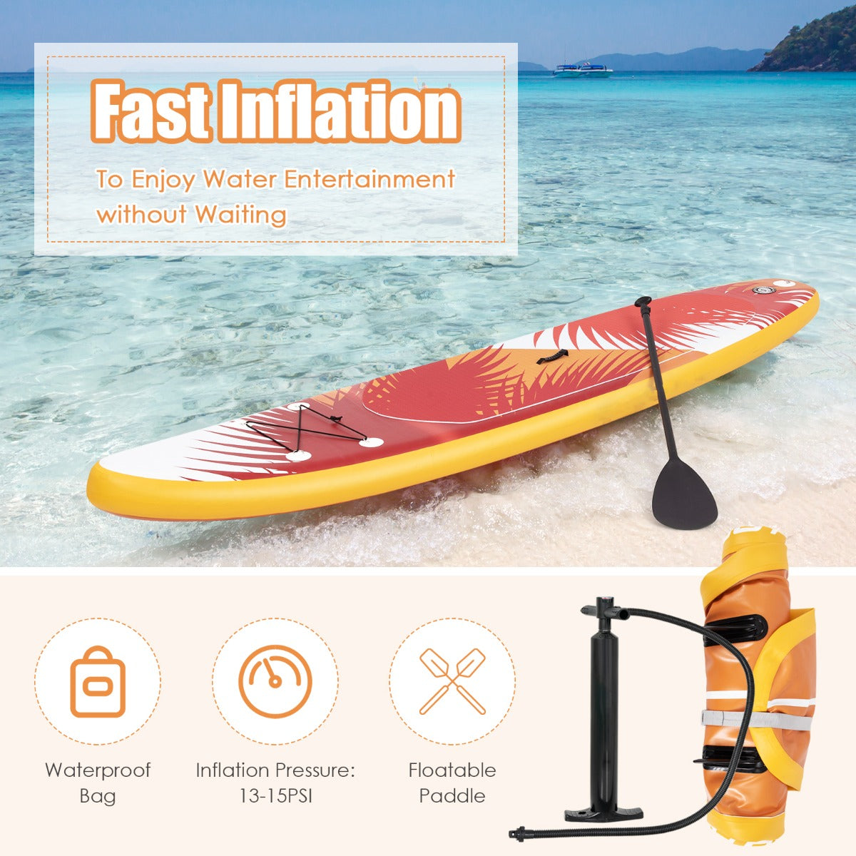 Inflatable Stand Up Paddle Board with Premium Sup Accessories