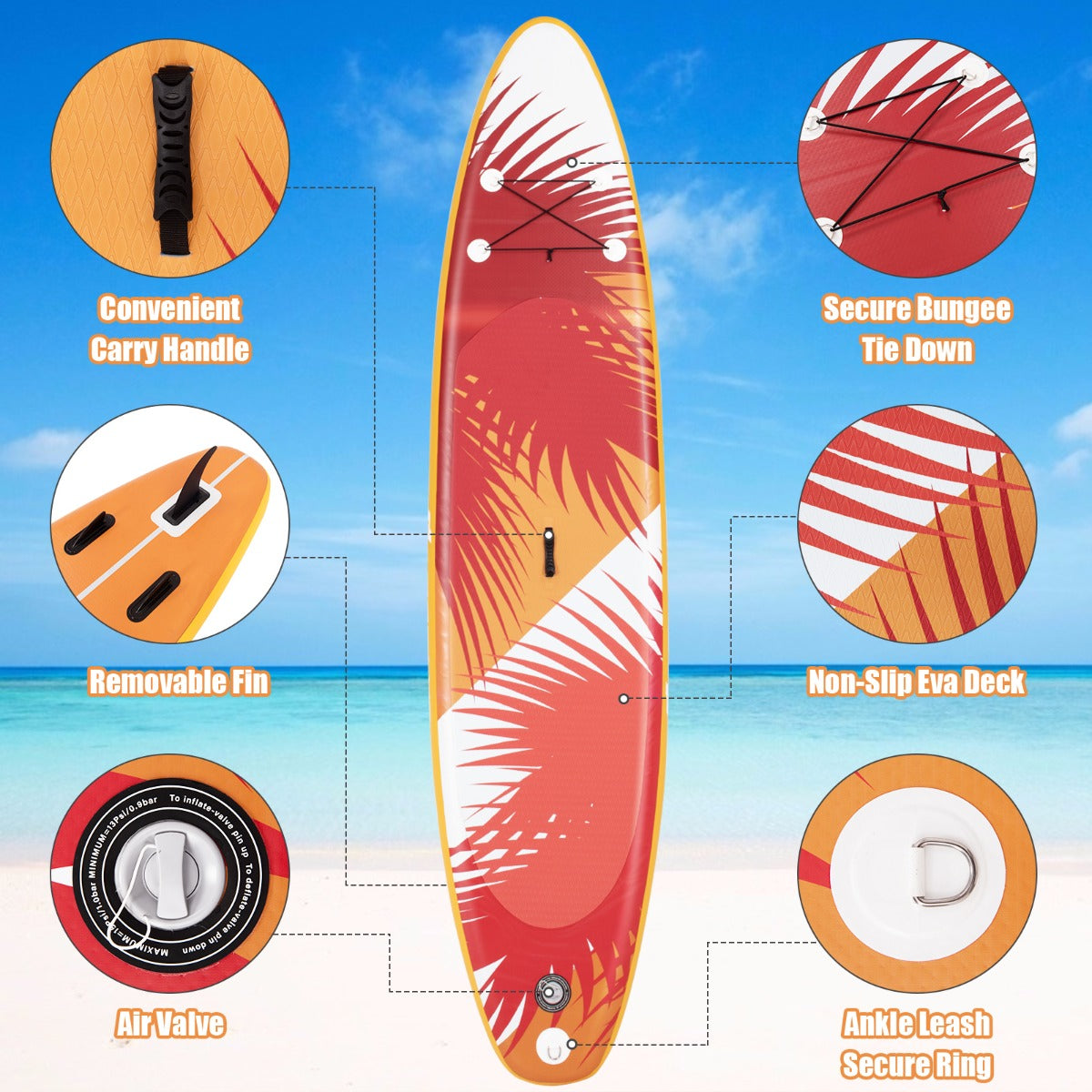 Inflatable Stand Up Paddle Board with Premium Sup Accessories