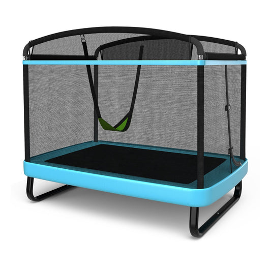 Sturdy Recreational Trampoline with Swing for Kids