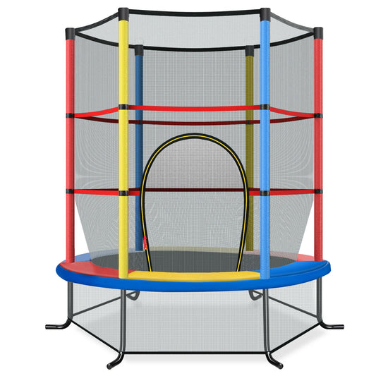 Mini Kids Trampoline with Enclosure Net for Family Games