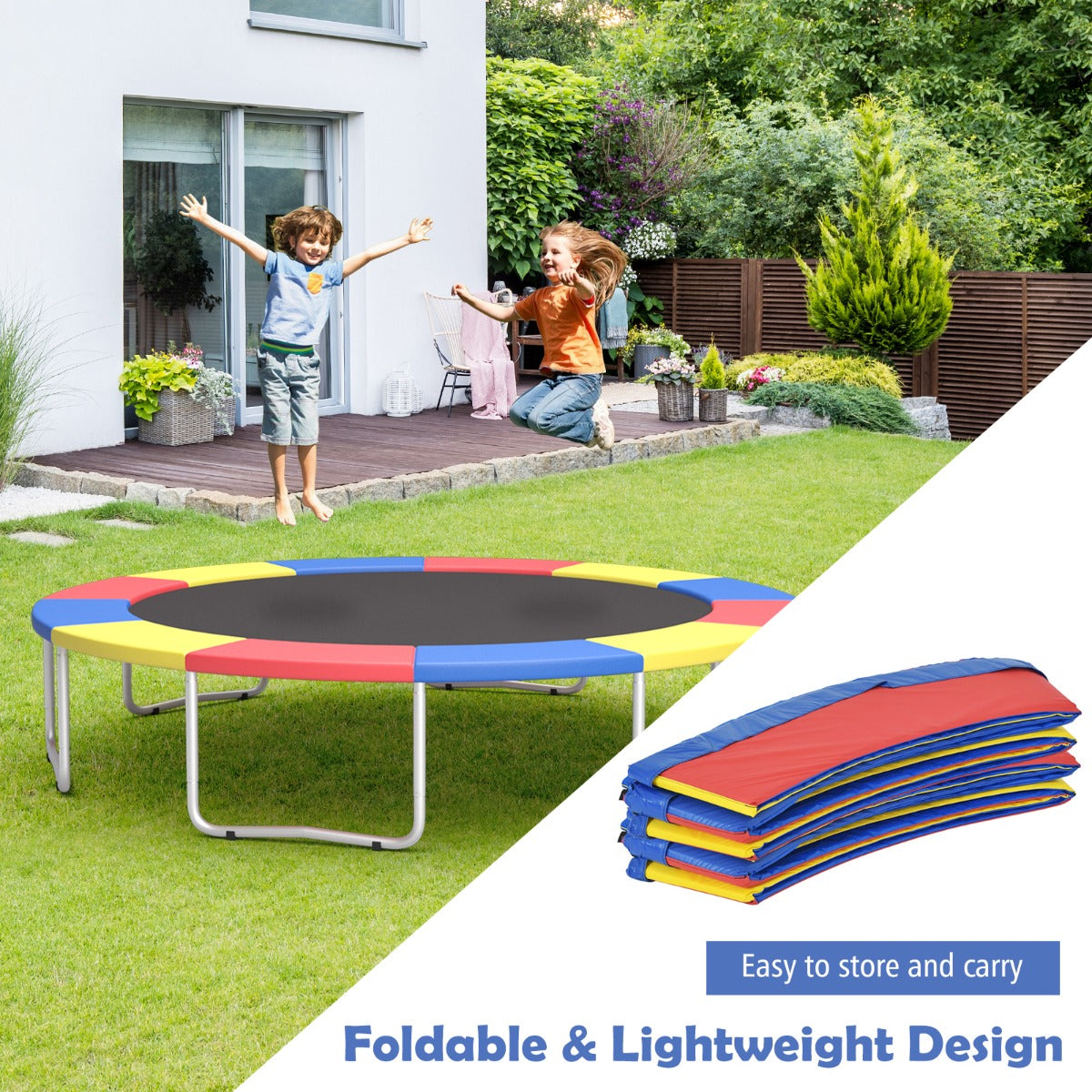 14 FT Waterproof Trampoline Replacement Safety Pad