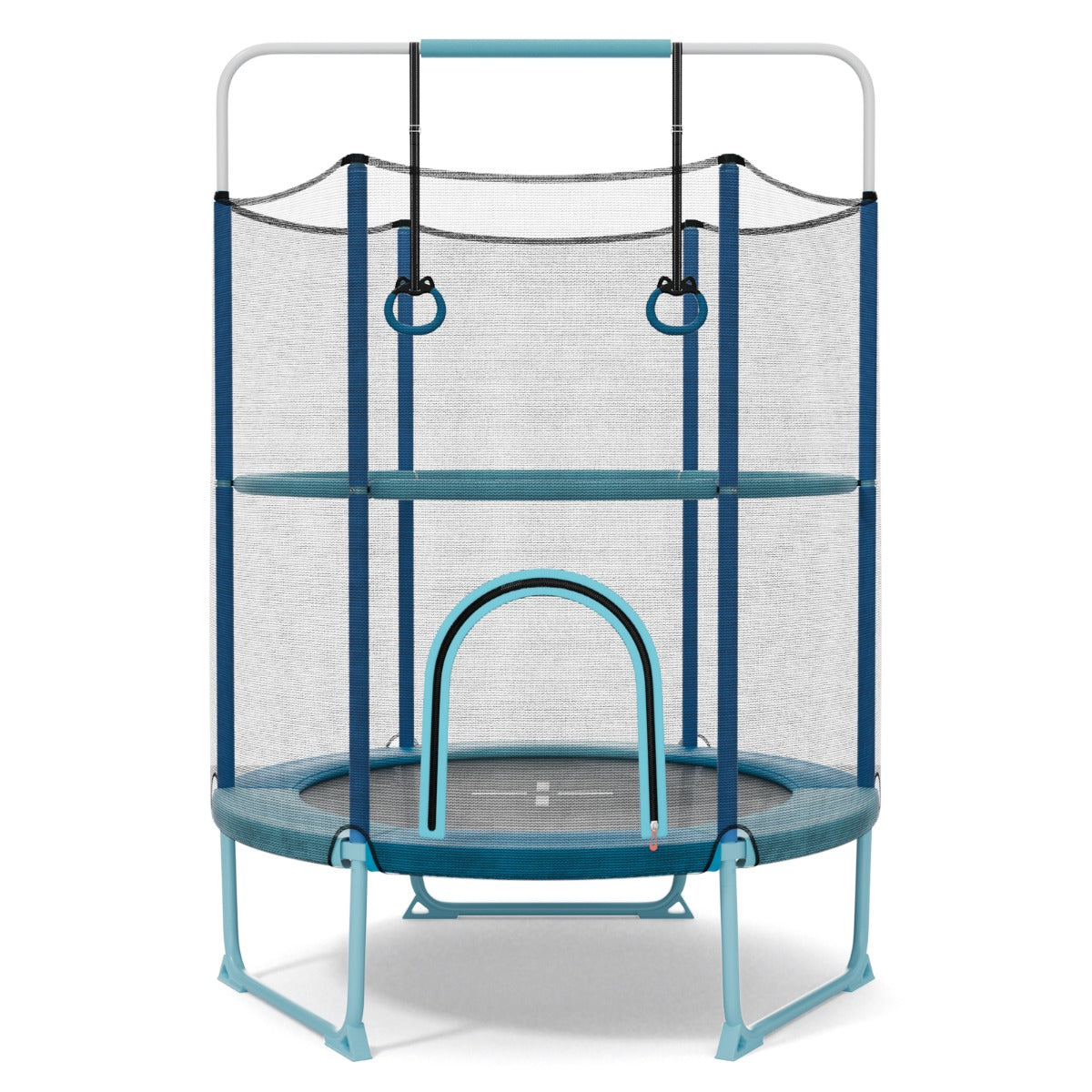 Toddler Trampoline with Gymnastic Bar and Rings