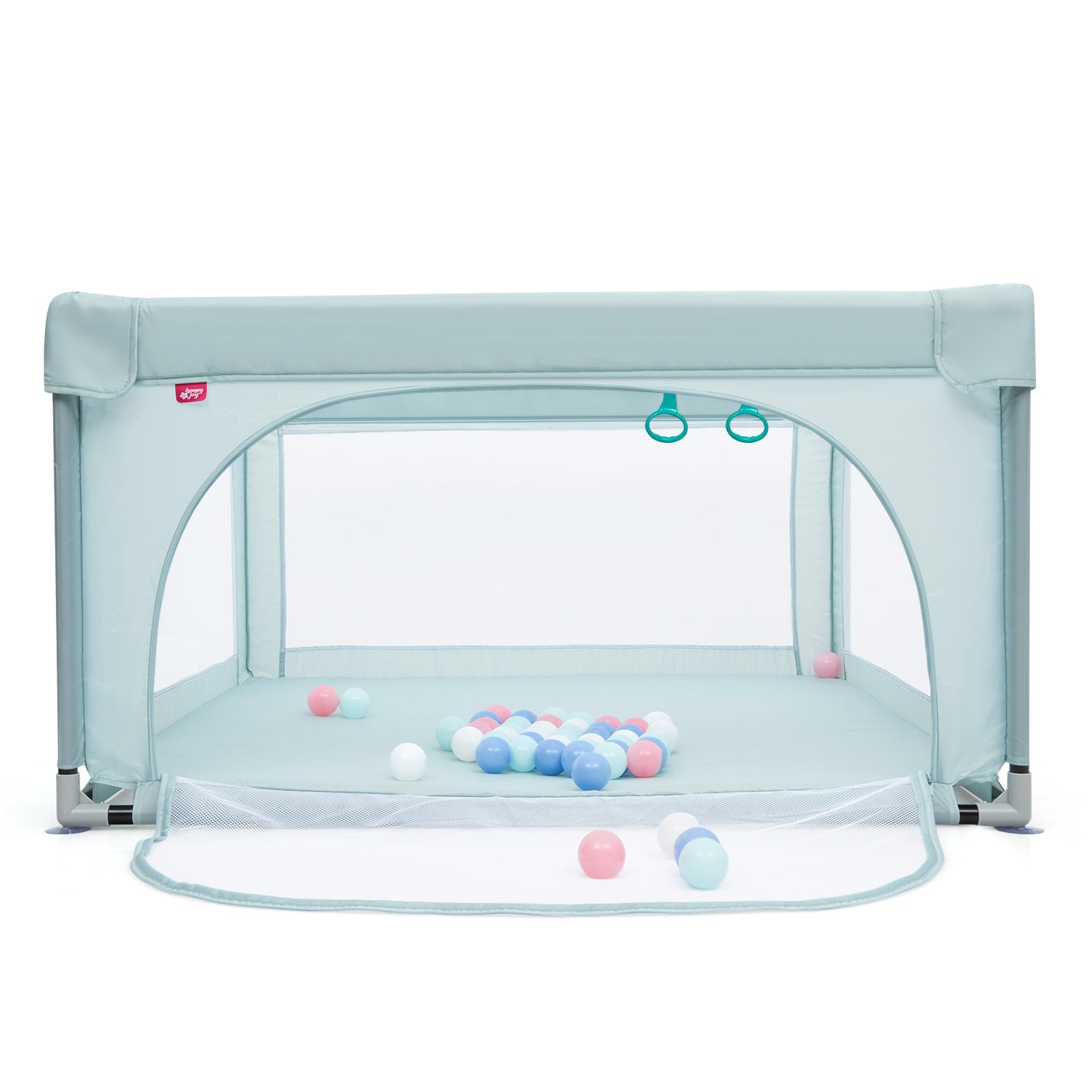 Baby Playpen Safety Activity Fence with 50 Ocean Balls for Toddlers