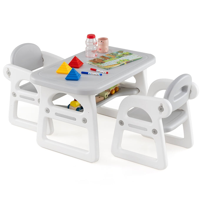 Kids Table and Chairs Set with 2 Chairs for Kids