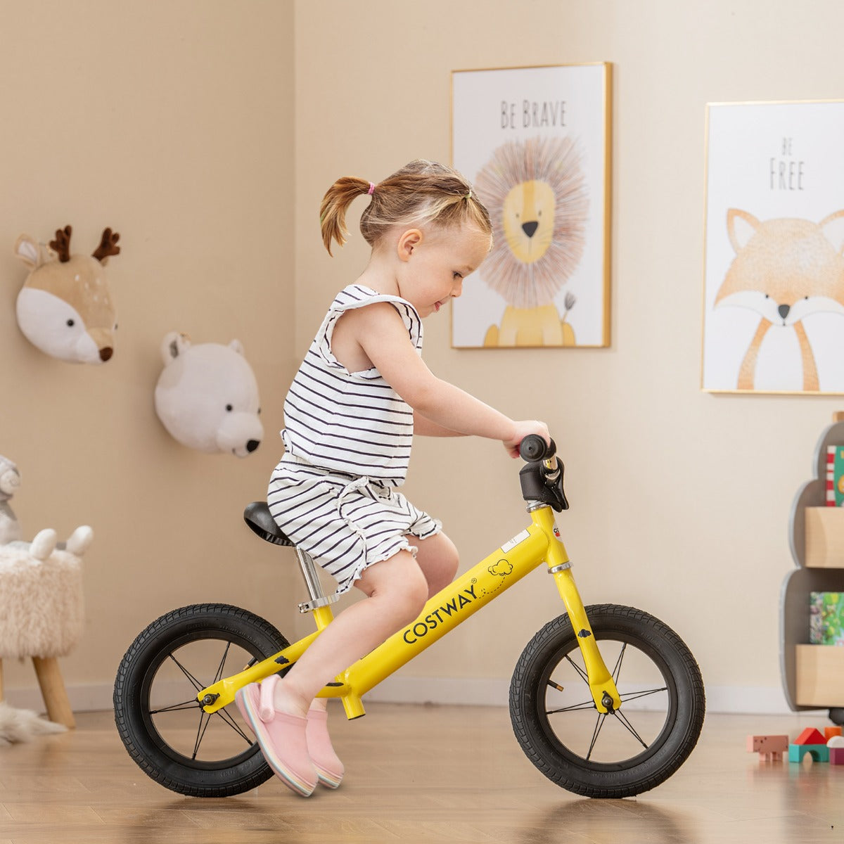 30 cm Toddler Balance Bike with Height Adjustable Handlebar and Seat