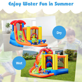 Kid Inflatable Bounce House Water Slide Castle with Blower for Outdoor