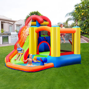 Kid Inflatable Bounce House Water Slide Castle with Blower for Outdoor