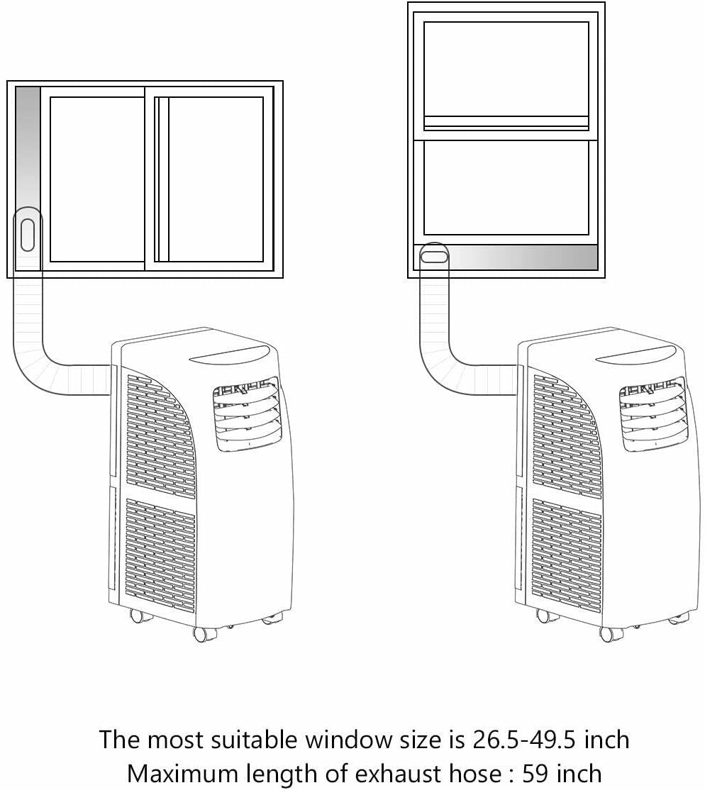 8000 BTU Portable Air Conditioner for Home and Office