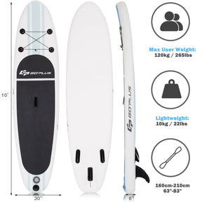 Inflatable Stand Up Paddle Board SUP with Paddle Pump Waterproof Bag