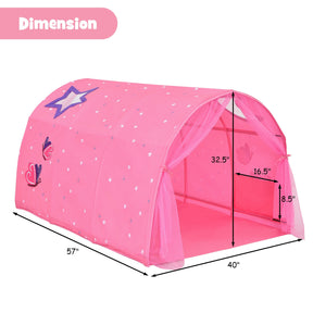 Kids Galaxy Starry Sky Dream Portable Kids Bed Play Tent with Double Net Curtain