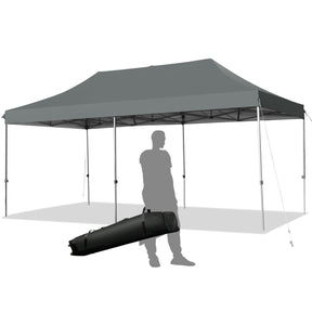 10 x 20 Feet Adjustable Folding Heavy Duty Sun Shelter with Carrying Bag