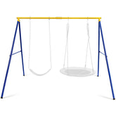 660 LBS Extra-Large A-Shaped Swing Stand with Anti-Slip Footpads