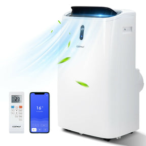 12000 BTU Portable 4-in-1 Air Conditioner with Smart Control and 24H Timer