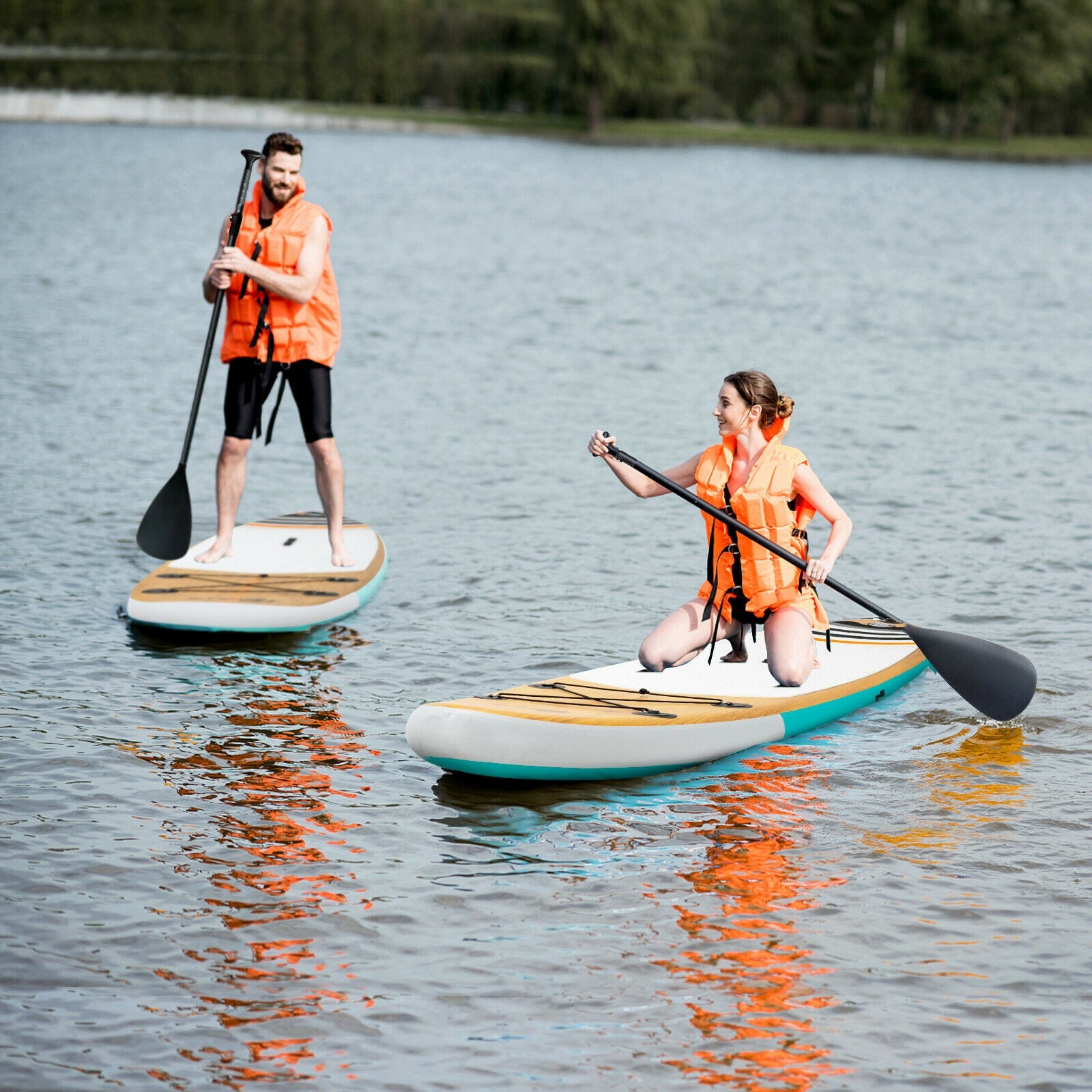 Inflatable Stand Up Paddle Surfboard with Bag