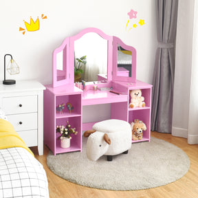 2 in 1 Detachable Design Kids Vanity Dressing Table