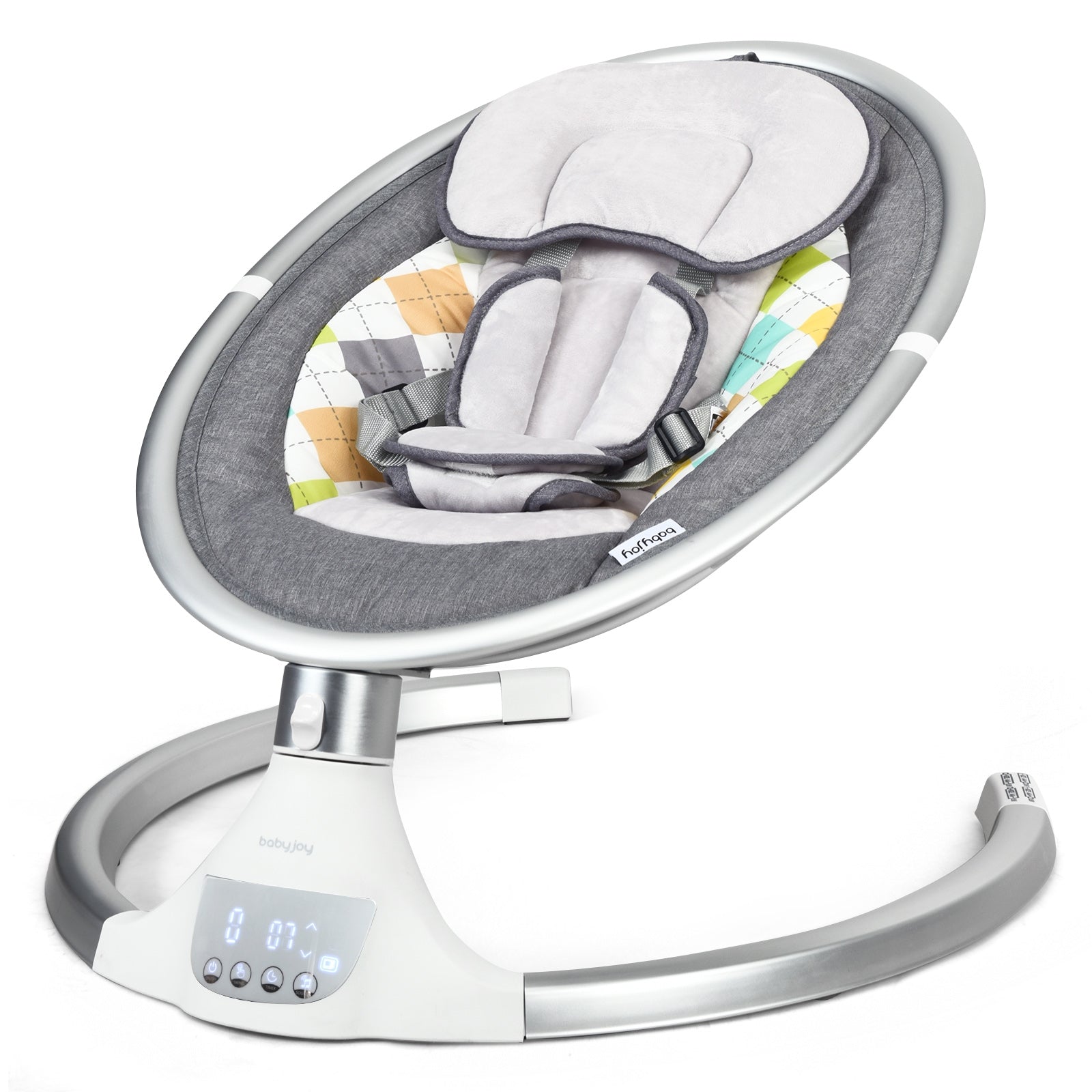 Remote Control Portable Baby Swing Electric Rocking Chair with Music Timer and Net Cover