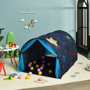 Kids Galaxy Starry Sky Dream Portable Kids Bed Play Tent with Double Net Curtain