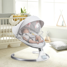 Remote Control Portable Baby Swing Electric Rocking Chair with Music Timer and Net Cover