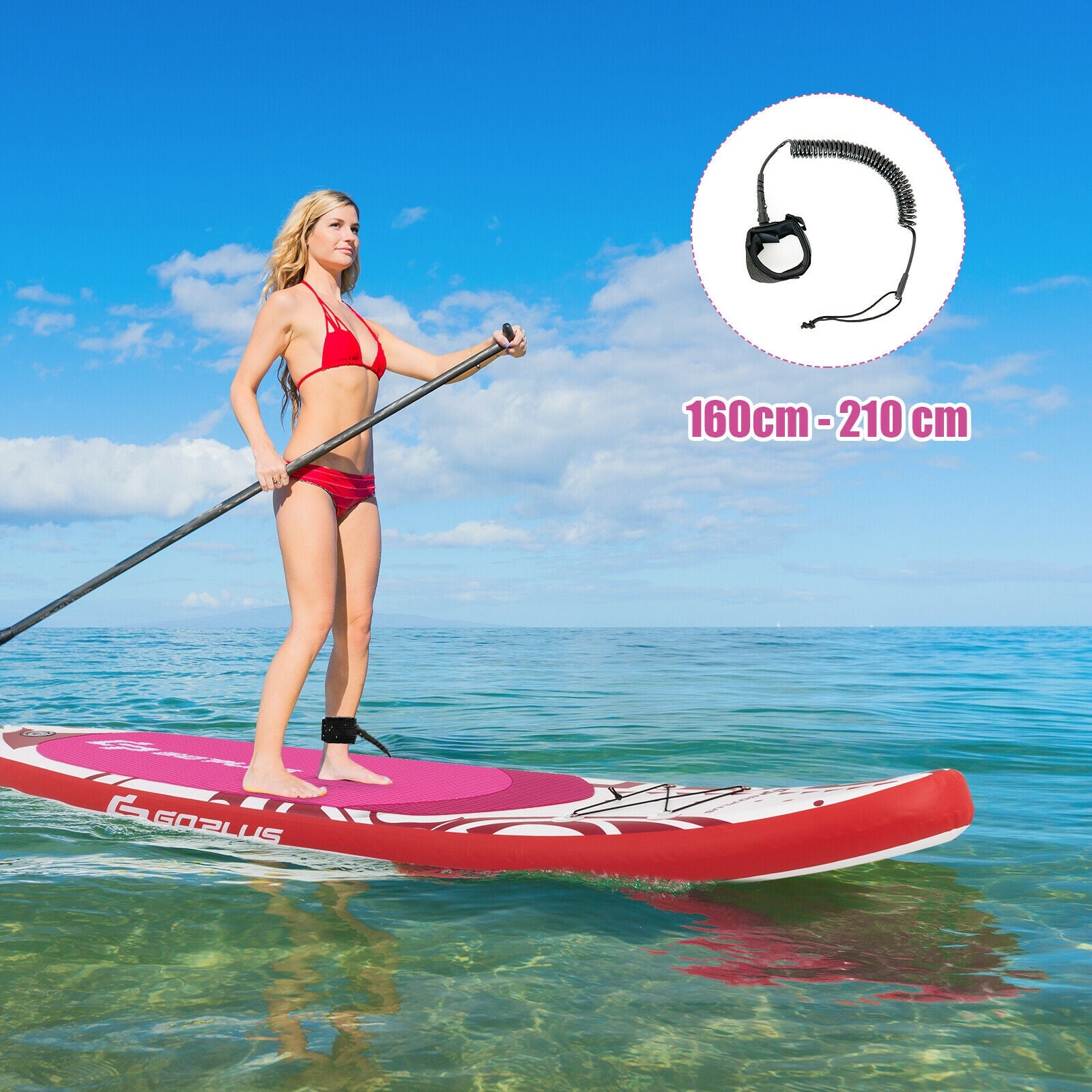 Inflatable Adjustable Paddle Board with Carry Bag