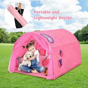 Kids Galaxy Starry Sky Dream Portable Kids Bed Play Tent with Double Net Curtain