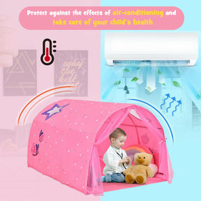 Kids Galaxy Starry Sky Dream Portable Kids Bed Play Tent with Double Net Curtain