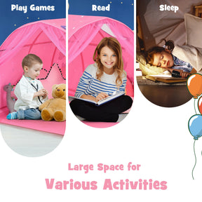 Kids Galaxy Starry Sky Dream Portable Kids Bed Play Tent with Double Net Curtain