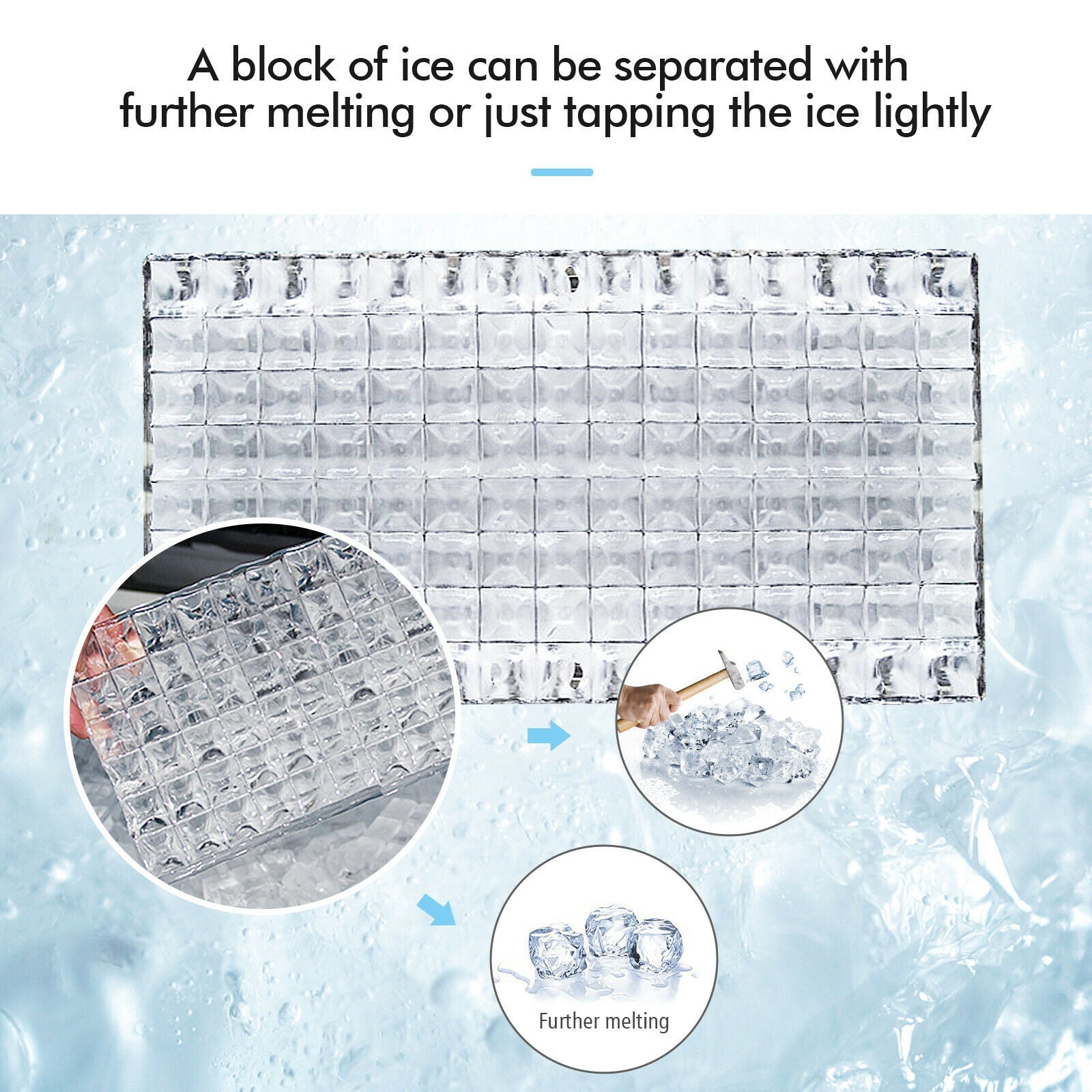 Built-In Stainless Steel  Ice Machine Commercial Ice Cube Maker