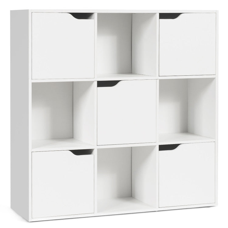 Hikidspace 6/9 Cube Wood Organizer Storage Unit Bookcase for Home and Office