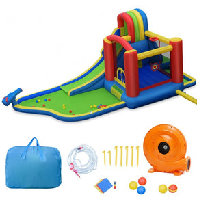 Inflatable Water Slide Bounce House Castle with Blower for Kids