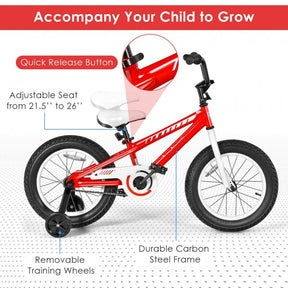 Kids Bike Bicycle with Training Wheels for 5-8 years Kids