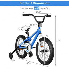 Kids Bike Bicycle with Training Wheels for 5-8 years Kids