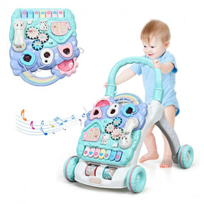 Sit-to-Stand Baby Learning Walker with Musical Toy