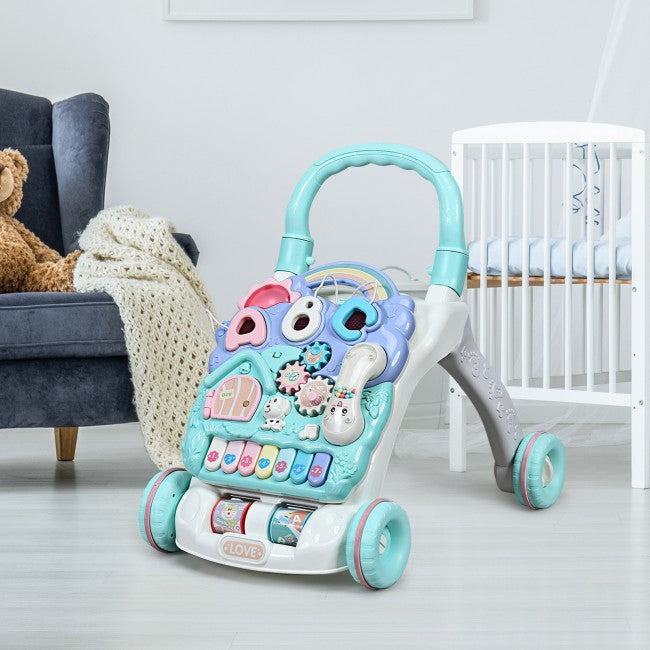 Sit-to-Stand Baby Learning Walker with Musical Toy