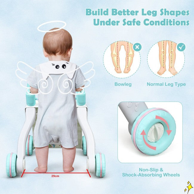 Sit-to-Stand Baby Learning Walker with Musical Toy