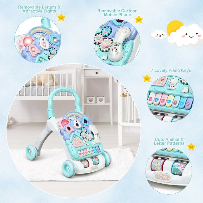 Sit-to-Stand Baby Learning Walker with Musical Toy