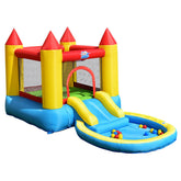 Hikidspace Kids Inflatable Bounce House Castle with Balls Pool and Bag