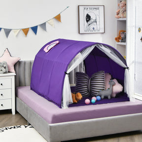 Kids Galaxy Starry Sky Dream Portable Kids Bed Play Tent with Double Net Curtain