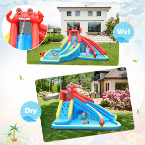 Inflatable Water Slide Crab Dual Slide Bounce House