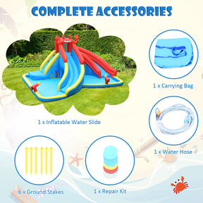 Inflatable Water Slide Crab Dual Slide Bounce House